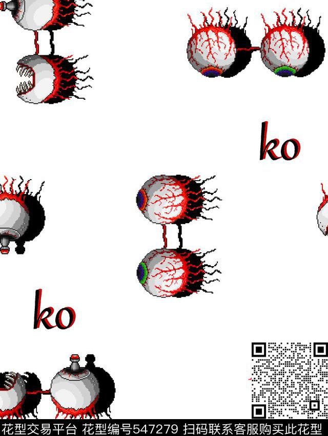 时尚潮流趣叶男装图案卡通男装图案传统印花华亿平台下载（图片编号: 547279） - 瓦栏（Walan）