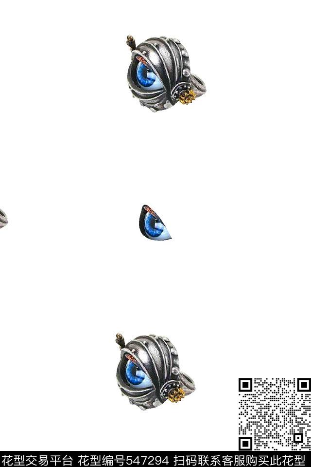 时尚潮流前卫男装图案趣味机械图案数码印花华亿平台下载（图片编号: 547294） - 瓦栏（Walan）