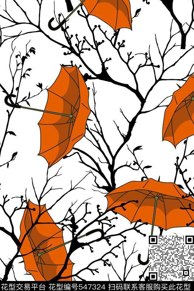 大牌趣味伞传统印花华亿平台下载（图片编号: 547324） - 瓦栏（Walan）