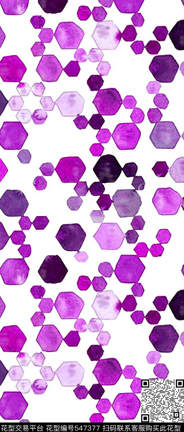 笔触波点抽象传统印花华亿平台下载（图片编号: 547377） - 瓦栏（Walan）