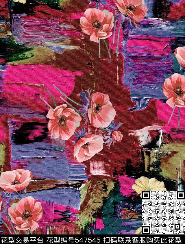 服装花卉家纺数码印花华亿平台下载（图片编号: 547545） - 瓦栏（Walan）