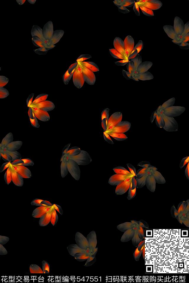 复古花卉夹克数码印花华亿平台下载（图片编号: 547551） - 瓦栏（Walan）