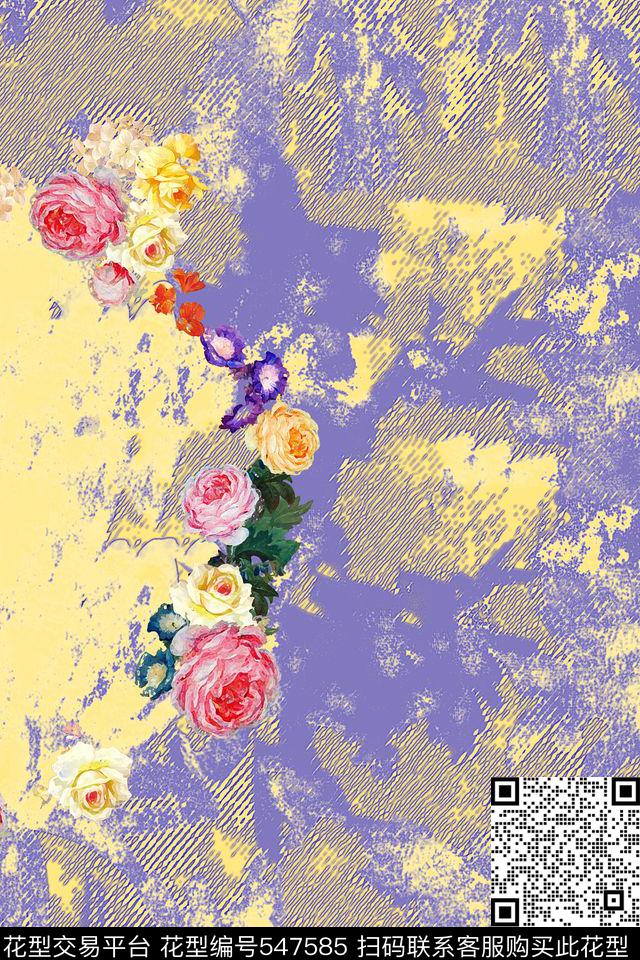 抽象时尚大牌传统印花华亿平台下载（图片编号: 547585） - 瓦栏（Walan）