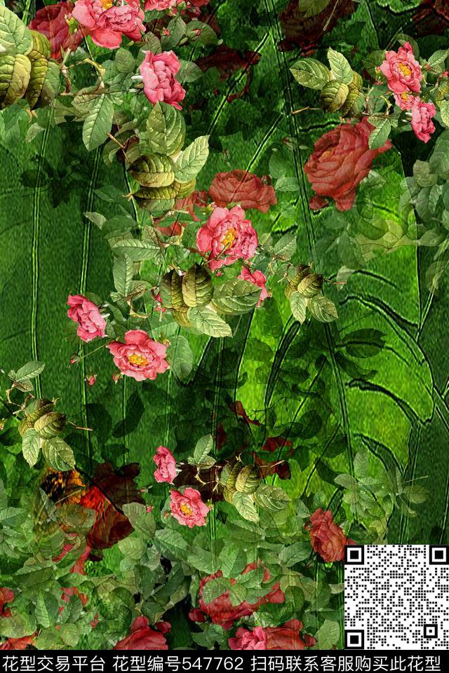 花卉风景民族风女装泳装内衣数码印花华亿平台下载（图片编号: 547762） - 瓦栏（Walan）