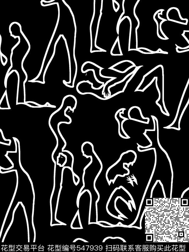 时尚潮流趣味男装图案男装衬衫图案传统印花华亿平台下载（图片编号: 547939） - 瓦栏（Walan）