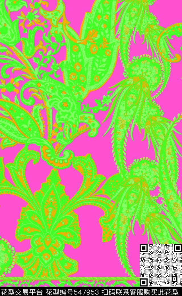 流行时尚创意拼花传统印花华亿平台下载（图片编号: 547953） - 瓦栏（Walan）