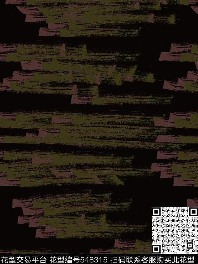 抽象笔刷墨迹数码印花华亿平台下载（图片编号: 548315） - 瓦栏（Walan）