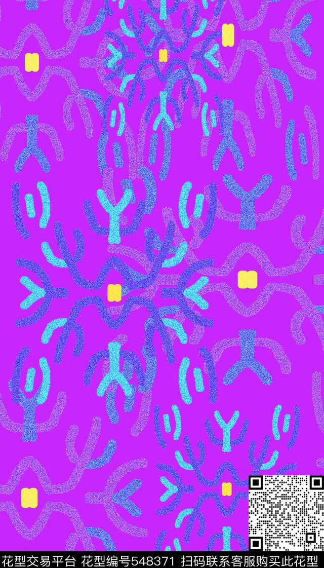 传统时尚花卉叶子民族风图案传统印花华亿平台下载（图片编号: 548371） - 瓦栏（Walan）