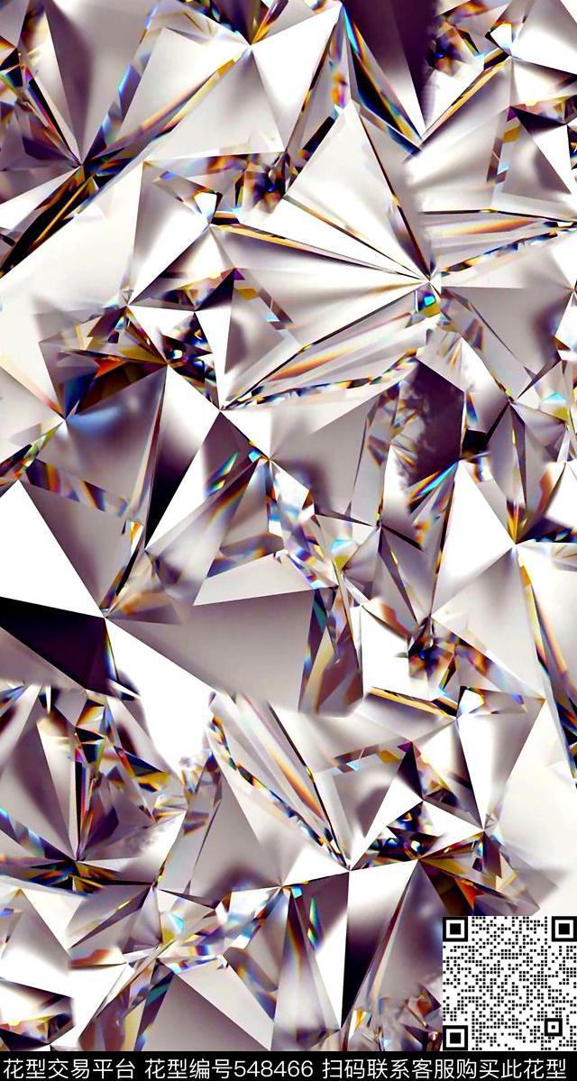 宝石肌理反光数码印花华亿平台下载（图片编号: 548466） - 瓦栏（Walan）