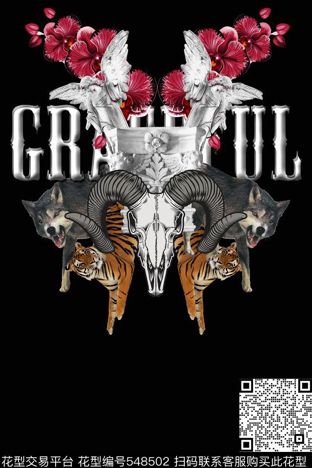 t恤华亿平台潮流复古数码印花华亿平台下载（图片编号: 548502） - 瓦栏（Walan）