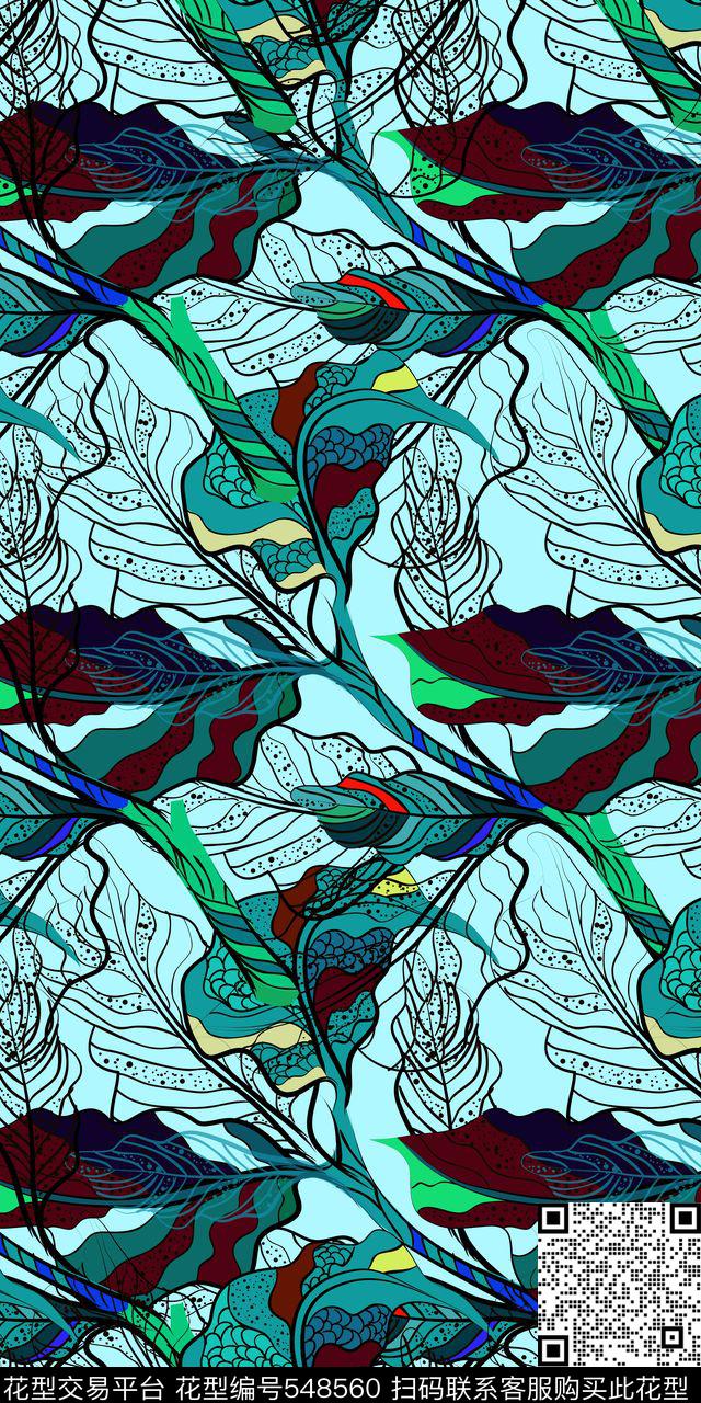植物传统印花华亿平台下载（图片编号: 548560） - 瓦栏（Walan）
