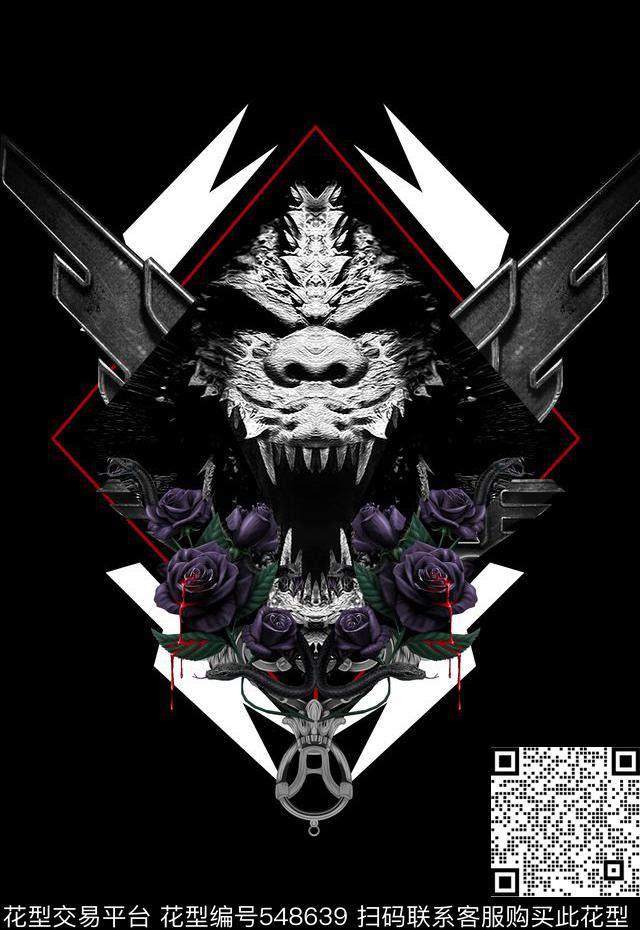 潮流时尚定位个性男装个性印花数码印花华亿平台下载（图片编号: 548639） - 瓦栏（Walan）