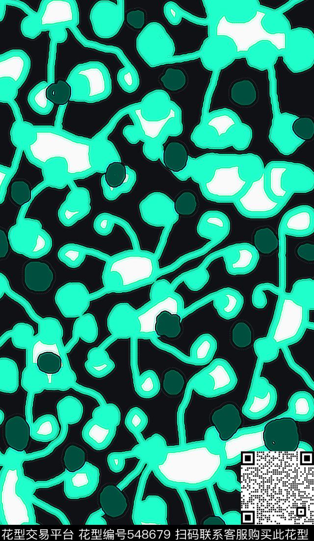 手绘涂鸦图案花卉民族传统印花华亿平台下载（图片编号: 548679） - 瓦栏（Walan）