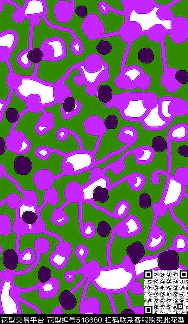 手绘涂鸦图案花卉民族传统印花华亿平台下载（图片编号: 548680） - 瓦栏（Walan）