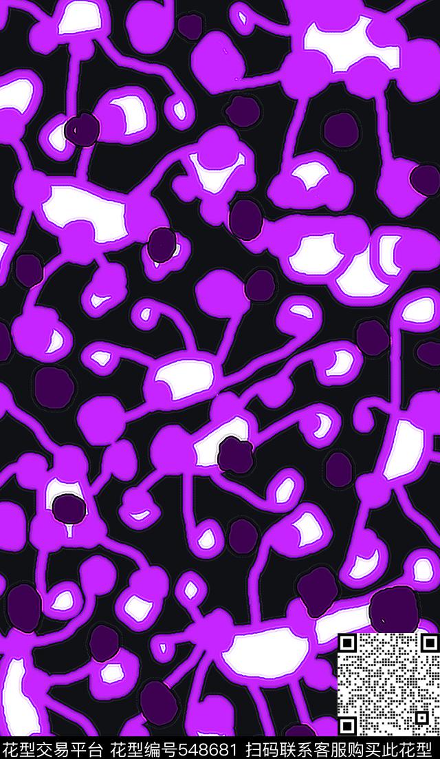 手绘涂鸦图案花卉民族传统印花华亿平台下载（图片编号: 548681） - 瓦栏（Walan）