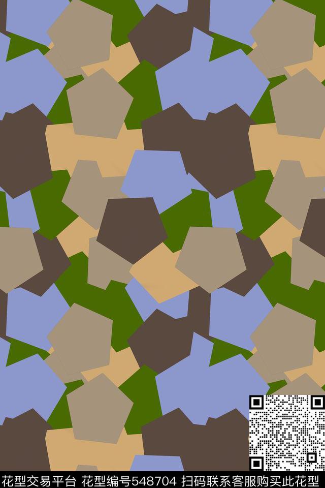创意迷彩想象传统印花华亿平台下载（图片编号: 548704） - 瓦栏（Walan）