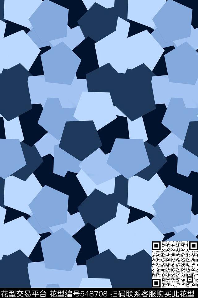 创意迷彩想象传统印花华亿平台下载（图片编号: 548708） - 瓦栏（Walan）