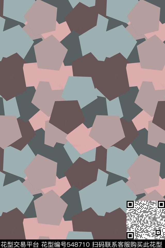 创意迷彩想象传统印花华亿平台下载（图片编号: 548710） - 瓦栏（Walan）