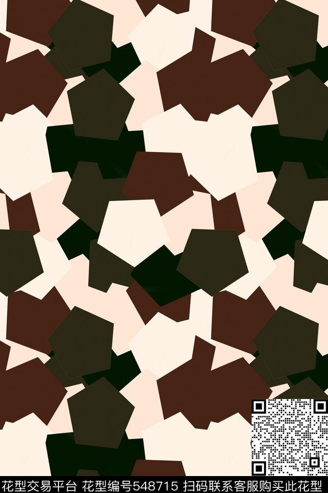 创意迷彩想象传统印花华亿平台下载（图片编号: 548715） - 瓦栏（Walan）