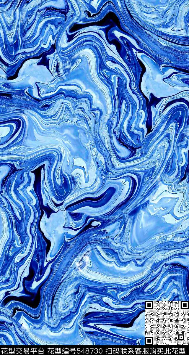 颜料渲染男装华亿平台数码印花华亿平台下载（图片编号: 548730） - 瓦栏（Walan）