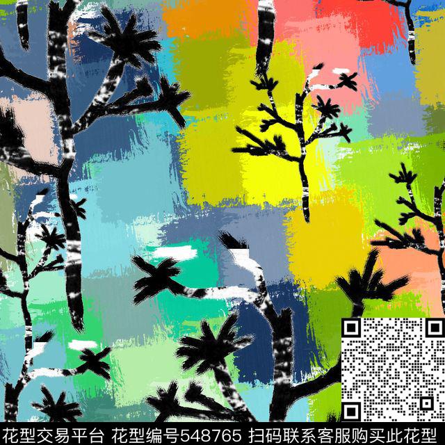 流行时尚抽象肌理传统印花华亿平台下载（图片编号: 548765） - 瓦栏（Walan）