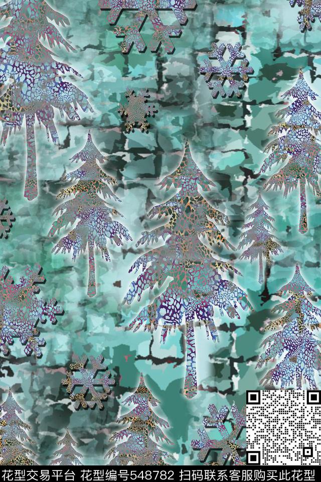树纹理雪花数码印花华亿平台下载（图片编号: 548782） - 瓦栏（Walan）