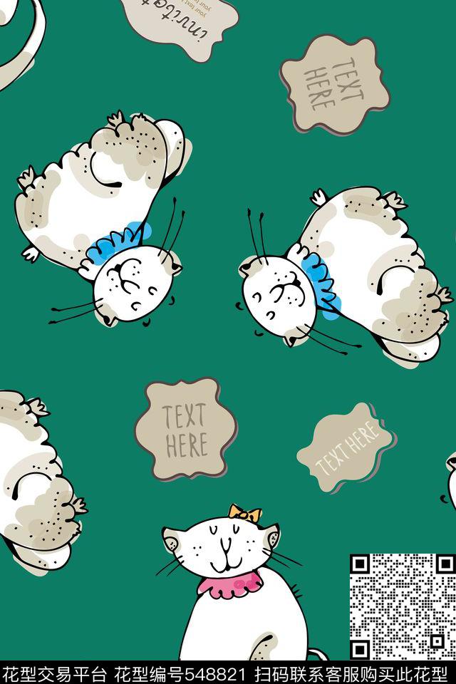 流行时尚卡通动物传统印花华亿平台下载（图片编号: 548821） - 瓦栏（Walan）