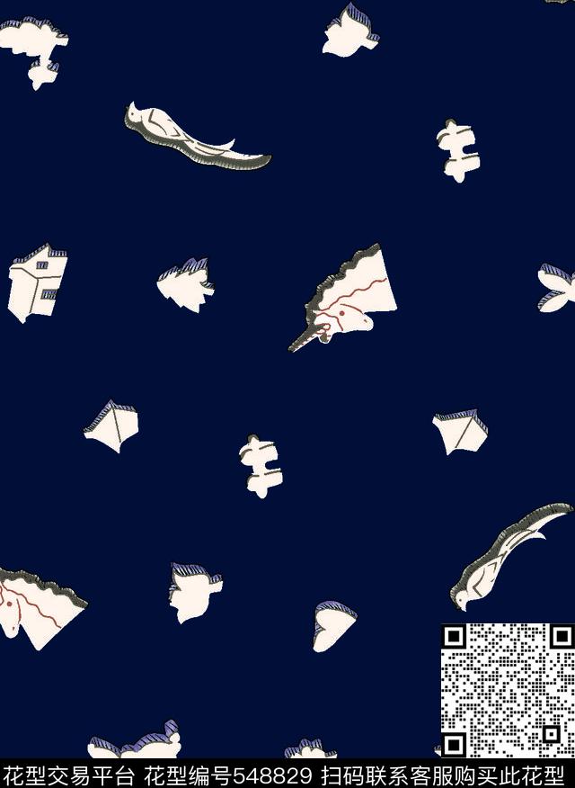 抽象动物动物动物小马传统印花华亿平台下载（图片编号: 548829） - 瓦栏（Walan）