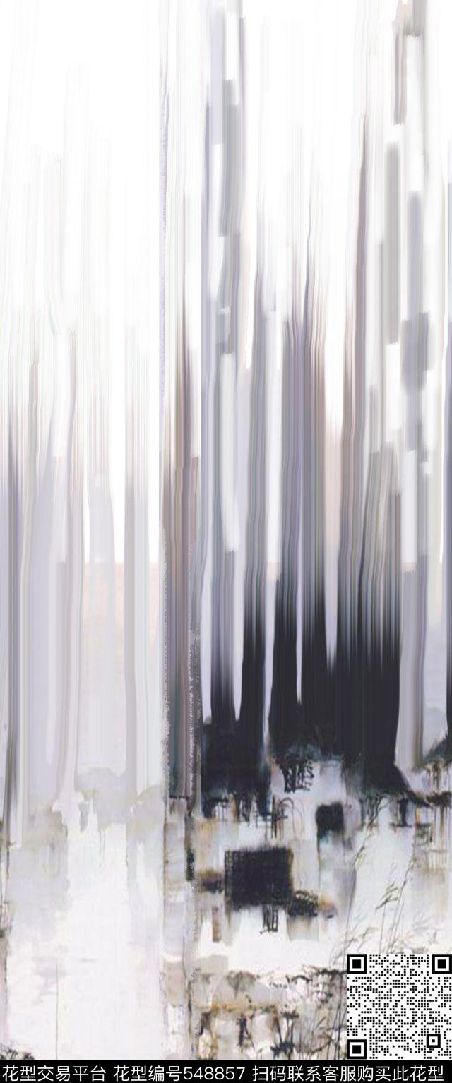 抽象建筑几何数码印花华亿平台下载（图片编号: 548857） - 瓦栏（Walan）