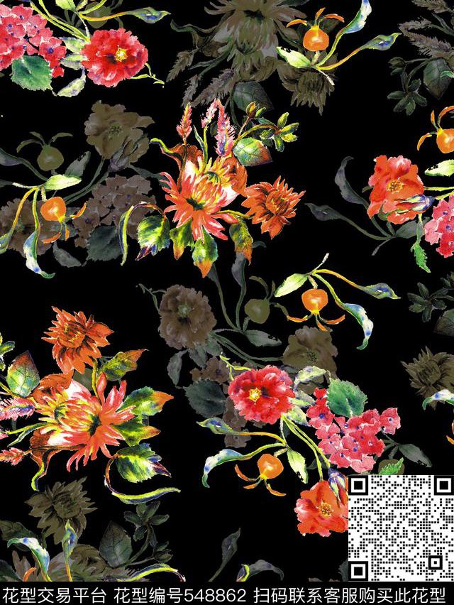 服装花卉家纺数码印花华亿平台下载（图片编号: 548862） - 瓦栏（Walan）