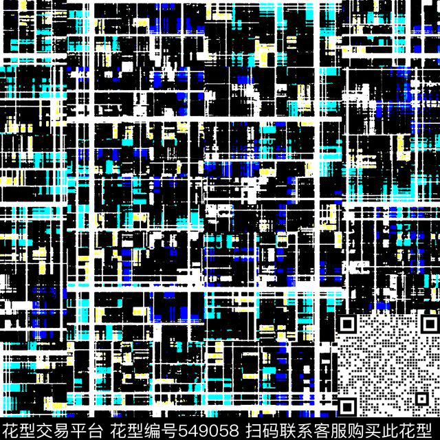 抽象变形几何服装传统印花华亿平台下载（图片编号: 549058） - 瓦栏（Walan）