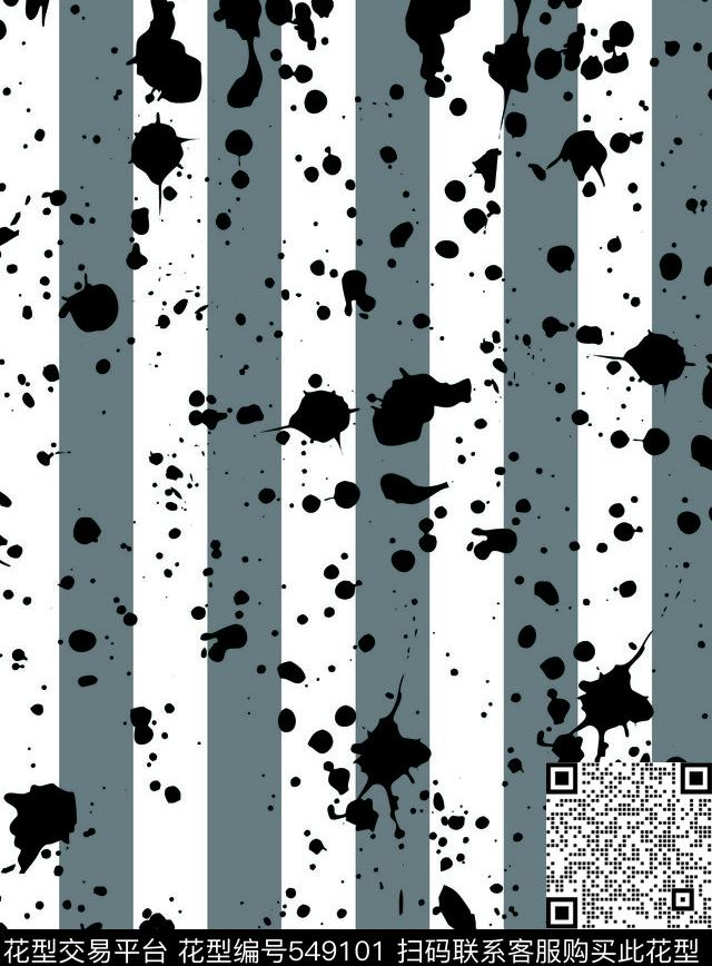 时尚非主流水墨传统印花华亿平台下载（图片编号: 549101） - 瓦栏（Walan）