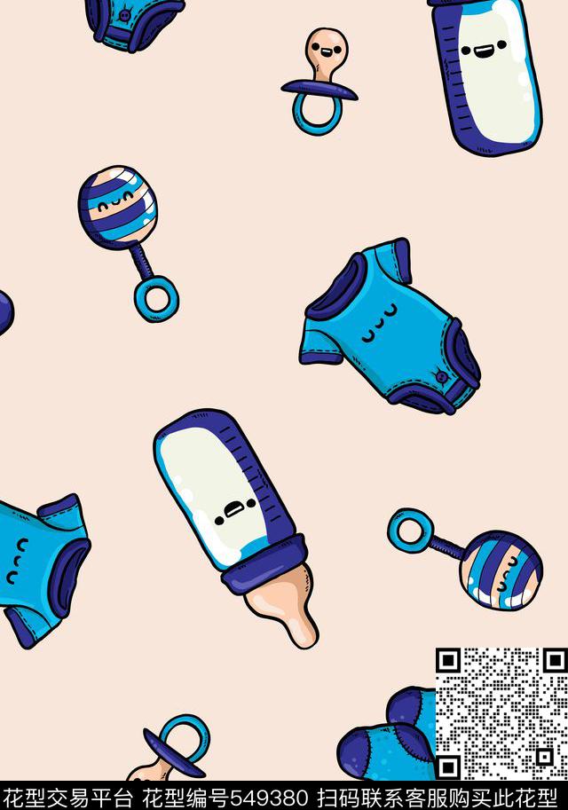 流行时尚卡通婴童传统印花华亿平台下载（图片编号: 549380） - 瓦栏（Walan）