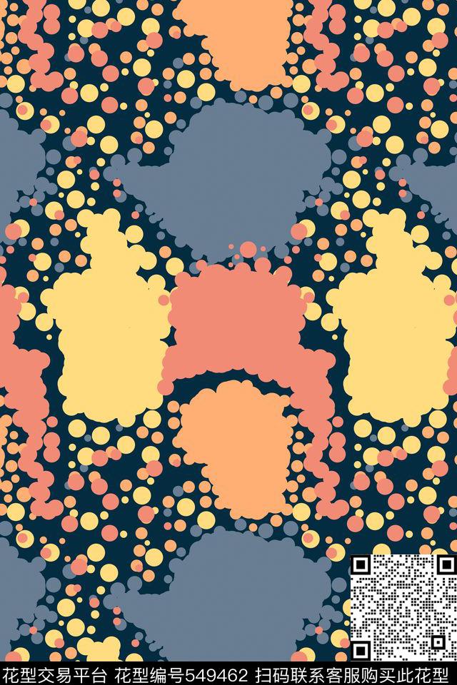 创意几何图形传统印花华亿平台下载（图片编号: 549462） - 瓦栏（Walan）