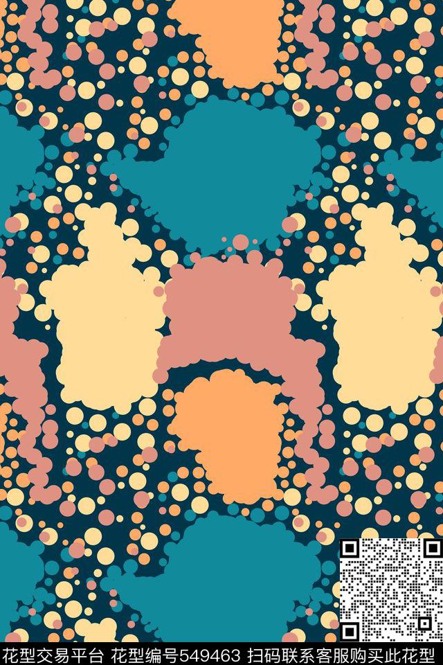 创意几何图形传统印花华亿平台下载（图片编号: 549463） - 瓦栏（Walan）