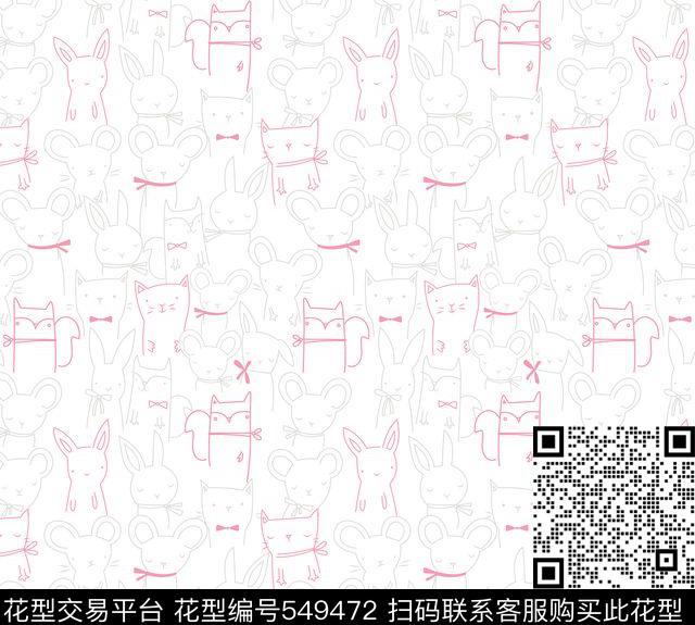 线条卡通婴幼童华亿平台传统印花华亿平台下载（图片编号: 549472） - 瓦栏（Walan）