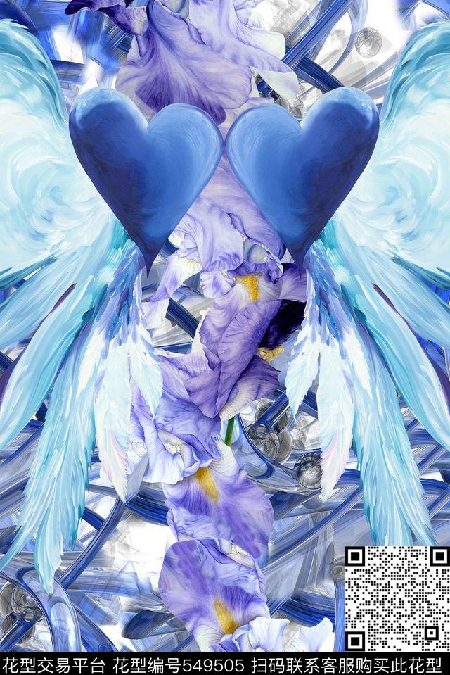 时尚大牌欧美风格肌理纹花卉服装设计数码印花华亿平台下载（图片编号: 549505） - 瓦栏（Walan）