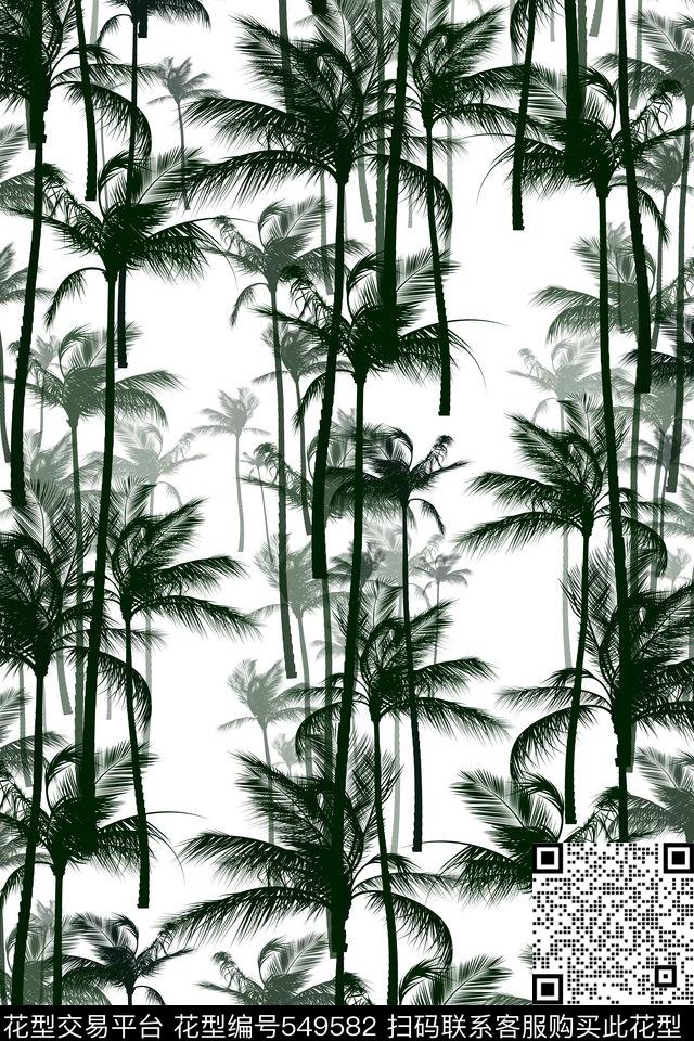 原创清新树传统印花华亿平台下载（图片编号: 549582） - 瓦栏（Walan）