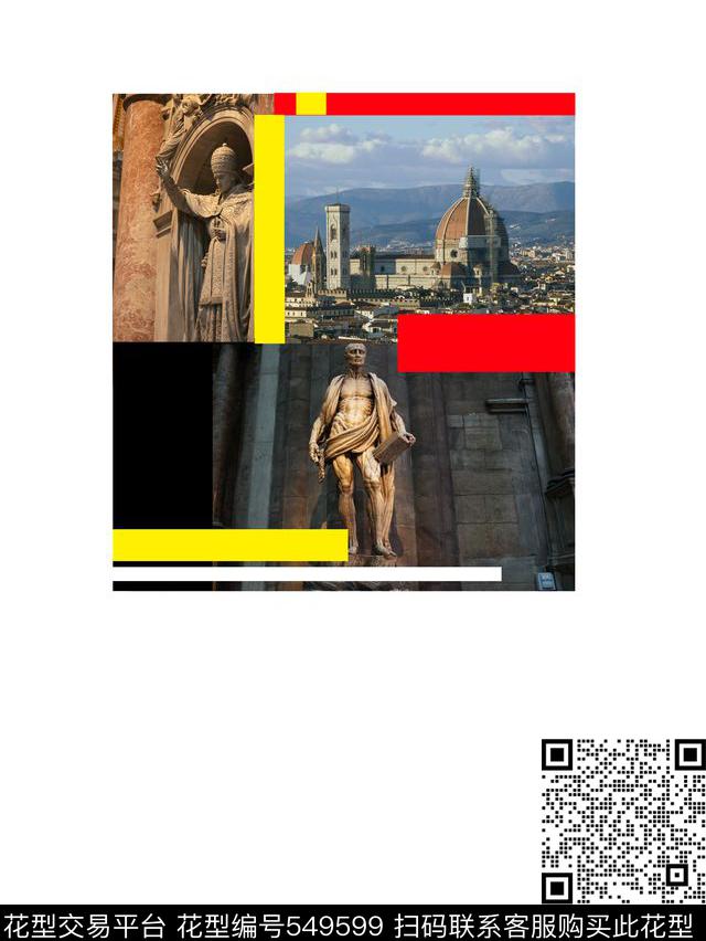 t恤华亿平台风景复古数码印花华亿平台下载（图片编号: 549599） - 瓦栏（Walan）