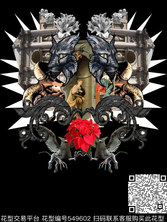 t恤华亿平台风景花卉数码印花华亿平台下载（图片编号: 549602） - 瓦栏（Walan）