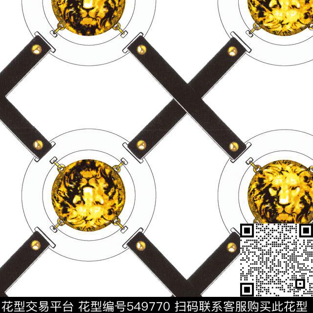 动物狮子头手绘动物数码印花华亿平台下载（图片编号: 549770） - 瓦栏（Walan）