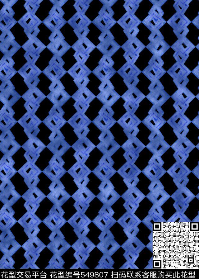 时尚潮流几何锁扣传统印花华亿平台下载（图片编号: 549807） - 瓦栏（Walan）