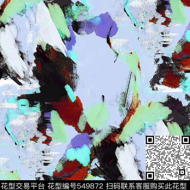 涂鸦色块数码印花华亿平台下载（图片编号: 549872） - 瓦栏（Walan）