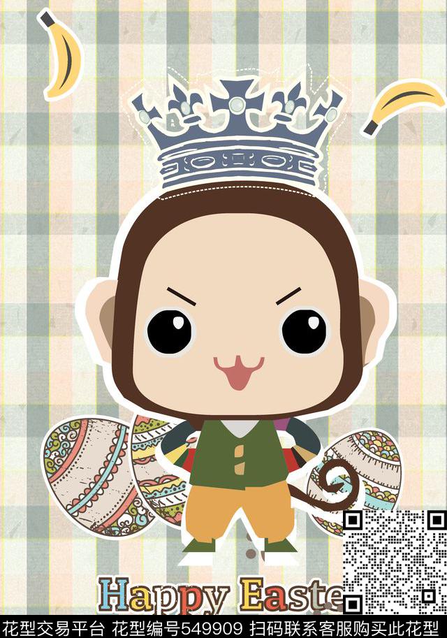 流行时尚卡通香蕉传统印花华亿平台下载（图片编号: 549909） - 瓦栏（Walan）