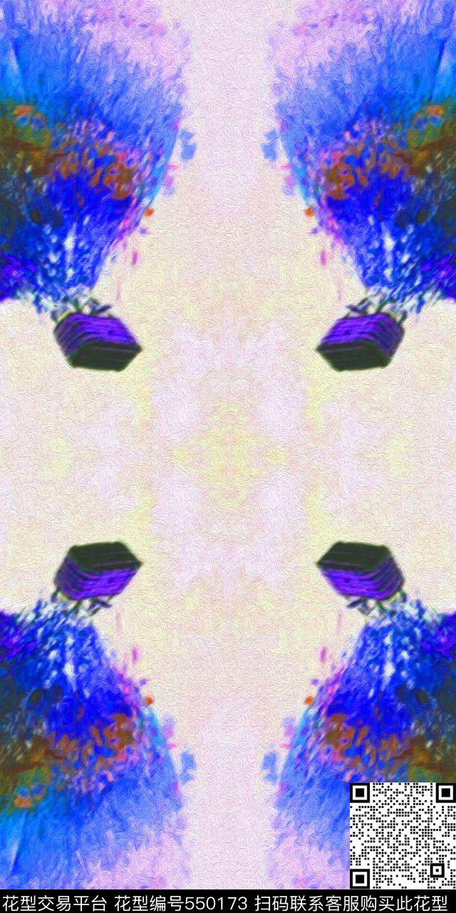 时尚油画热气球连衣裙外套羽绒服数码印花华亿平台下载（图片编号: 550173） - 瓦栏（Walan）