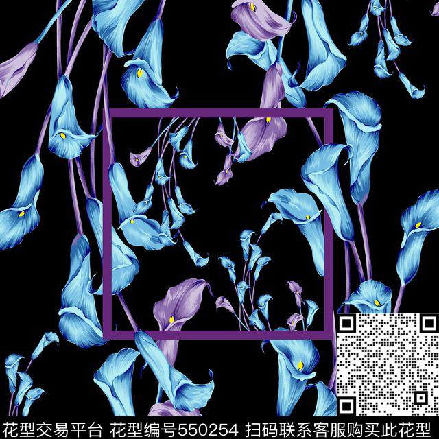 都市花卉马蒂莲传统印花华亿平台下载（图片编号: 550254） - 瓦栏（Walan）