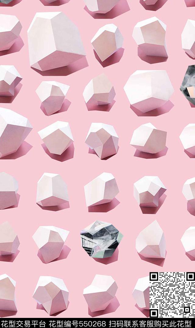 少女矿石石头数码印花华亿平台下载（图片编号: 550268） - 瓦栏（Walan）