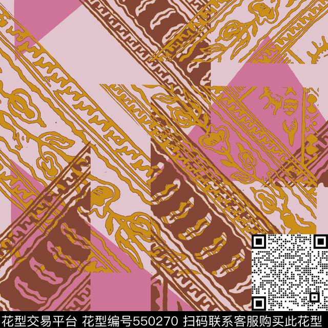 抽象底纹民族风植物花纹传统印花华亿平台下载（图片编号: 550270） - 瓦栏（Walan）