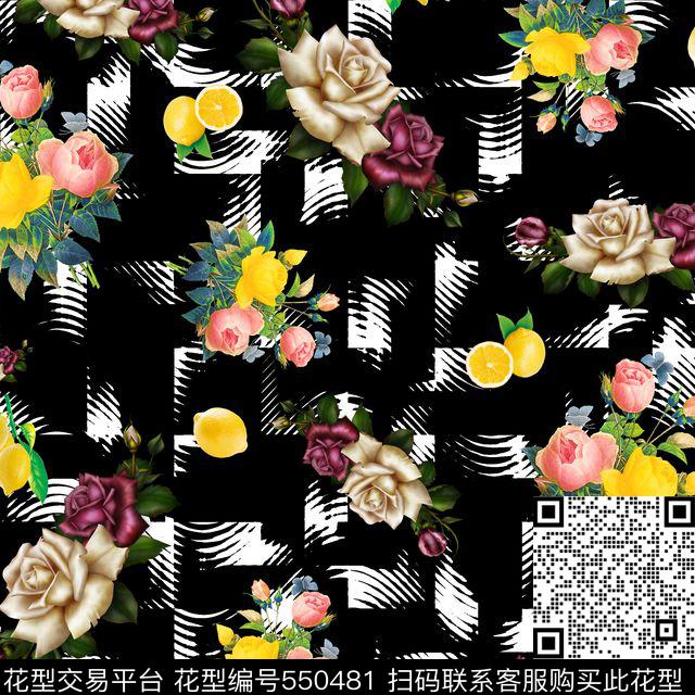 复古几何立体数码印花华亿平台下载（图片编号: 550481） - 瓦栏（Walan）