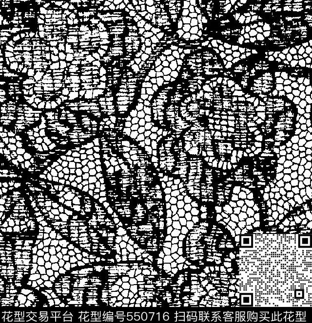 时尚蕾丝丝绸传统印花华亿平台下载（图片编号: 550716） - 瓦栏（Walan）